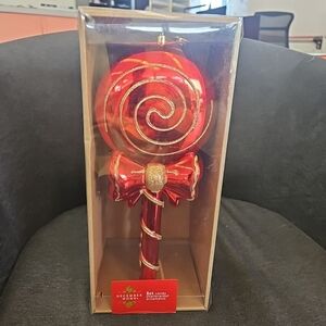 NIB 3 Count Red Gold Large Candy Shatterproof Christmas Ornaments December Home